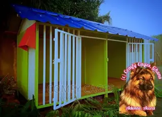 World-Class Double Galvanized Steel Comfy Security Dog Cage