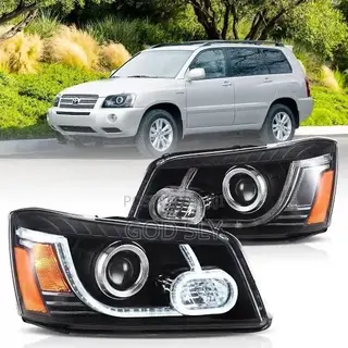 01-07 Toyota Highlander Headlights Replacement With LED Projector