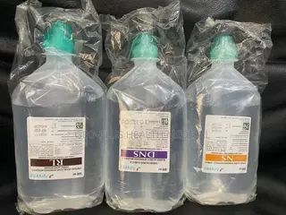 Normal Saline, Dextrose and Ringers Lactate.