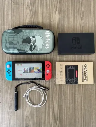 Nintendo Switch With 5 Games and Accessories