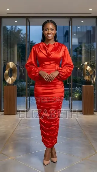 Cola Satin Party Dress – Elegant Women’s Dress