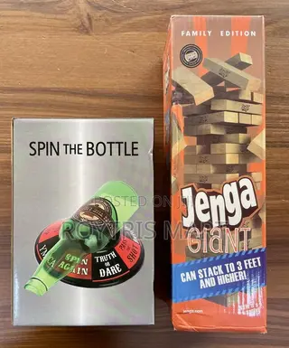 Jenga and Spin the Bottle Game