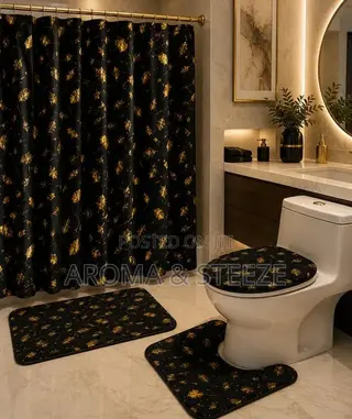 4 in 1 Bathroom Mat Set Anti Slip Mat