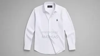 Long Sleeves White Polo Shirt