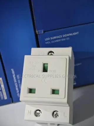 Din Rail 13a Socket Outlet 230v Panel Mount