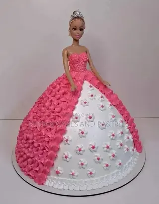 Beautiful Barbie Doll Birthday Cake