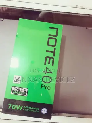 New Infinix Note 40 Pro 256 GB Black