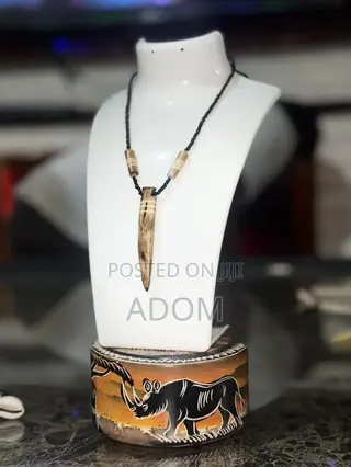 Handcrafted Ox Bone Pendant Necklace – African Heritage Jewelry