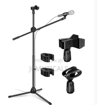 Microphone Stand _ Tripod Mic Stand _ Boom Mic Holder