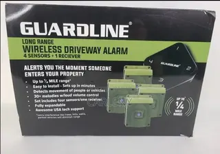 Guardline Long Range Wireless Driveway Motion Plus 4 Sensors