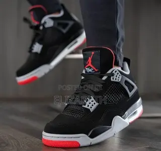 Nike Air Jordan 4 Retro- "Bred" (Black Cement)