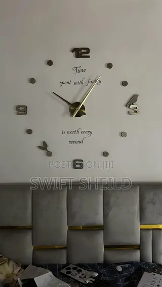 3d Clock(Large Size 100-120cm)Wt Desin Inside Inclusive
