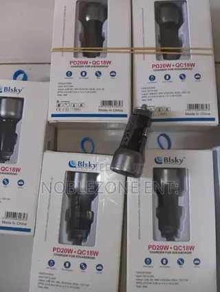 Original Car USB and Type C Car Charger Head W