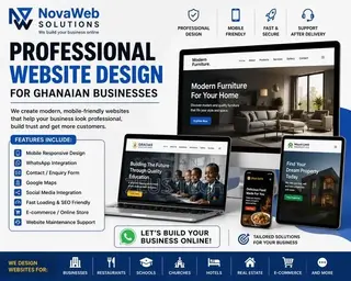 Professional Website Design Ghana