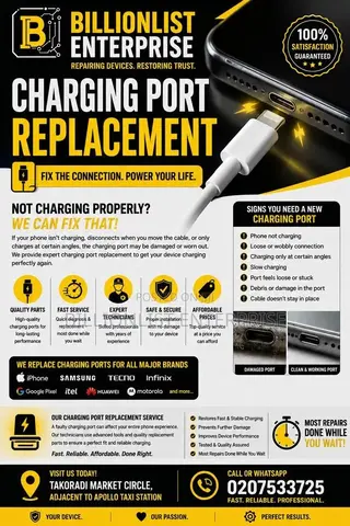 Professional Charging Port Replacement