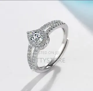 Original 925 Sterling Silver Moissanite Stone Ring