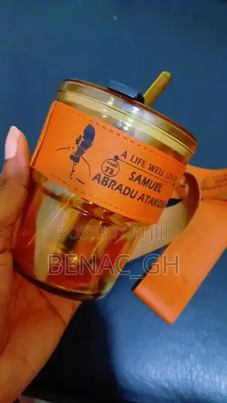 Souvenir Leather Glass Mug Printing