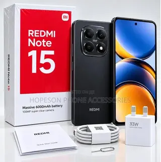 New Xiaomi Redmi Note 15 128 GB Black