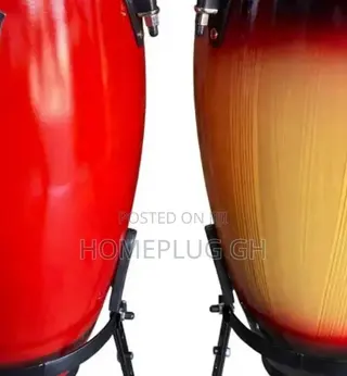 Conga Drums (Pair) – Red Sunburst