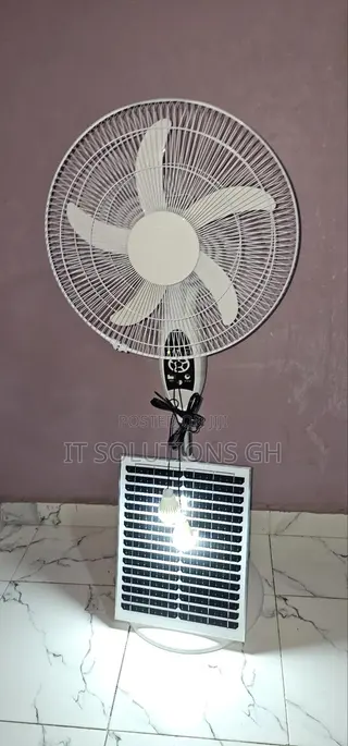 Solar Fan With LED Light