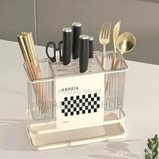 Metal Cutlery Organizer/Kitchen Organizer (Cream)