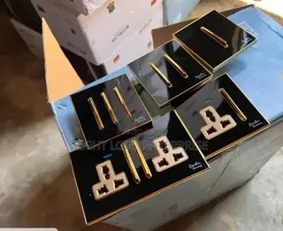 Though Yellow Gold /Vanta Black Socket and Switches