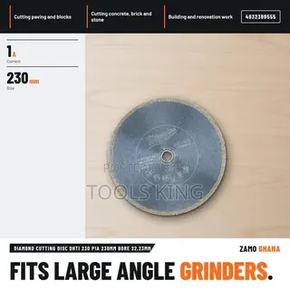 Diamond Cutting Disc Dhti 230 P1A 230Mm Bore 22.23Mm -