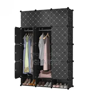 Foldable Dust Proof 12 Cubes Wardrobe