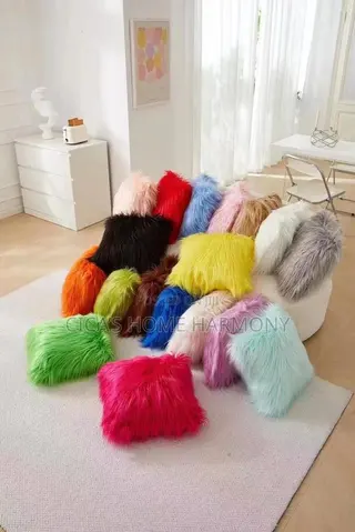 Fluffy Pair Throw Pillows