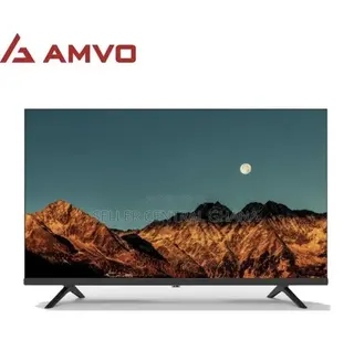 AMVO LES3205W 32" Digital Satellite Frameless HD LED TV- HDMI - Black