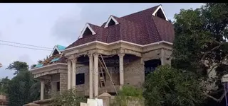 Alu-Zinc Roof , Rain Gutter and Wood-Work Structure in Accra