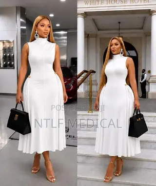 Classy Ladies Dress (Available in White, Black and Reddish Brown)