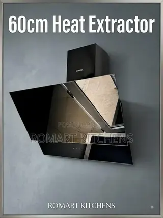 Turkish 60cm Glass Heat Extractor. Touch and Remote Control. No Hole