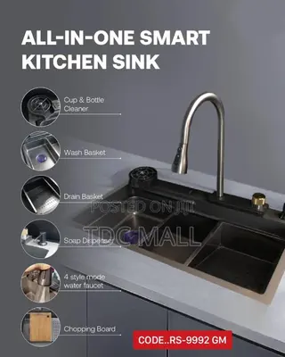 Multifunctional Kitchen Sink With Digital Display and Lead