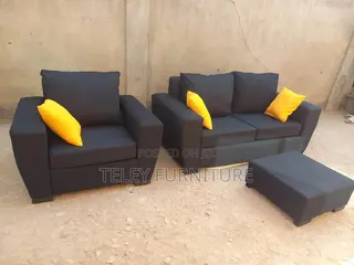 New Black Sofa Set