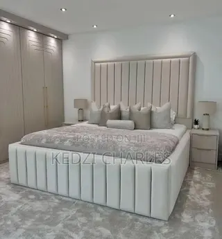 Queen Size Bed and Bed Frame With Side Drawer