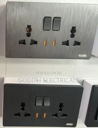 13a Multi Switched Double Socket With Neon