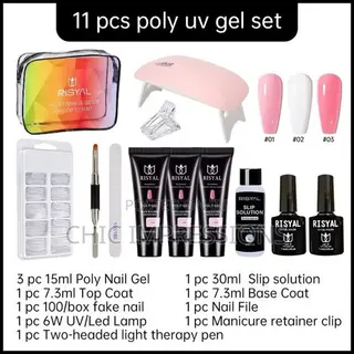 11pcs Polygel Uv Kit
