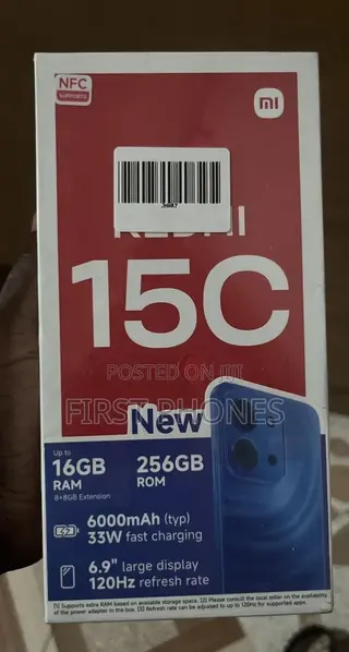 New Xiaomi Redmi 15C 256 GB Black