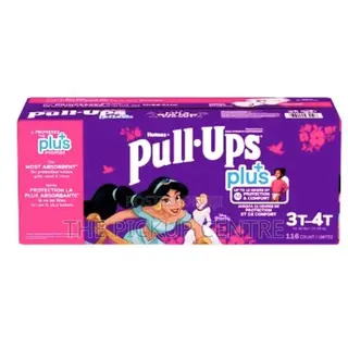 Huggies Pull-Ups Plus Training Pants for Girls, 3t-4t 15-18 Kg)