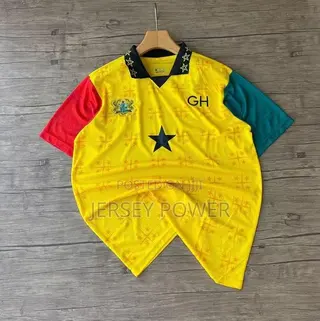 Ghana Coat of Arms Jerseys Yellow/White