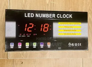 Digital Led Number Wall Clock