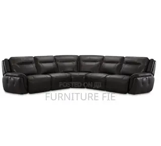 Lenardo 5-Pc. Leather Sectional With 2 Power Motion Recliners From Usa