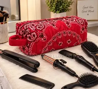 Bandana Hot Tools Bag,Belle Noir Luxe Co.