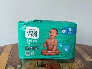 Sainsbury's Little Ones Dry Fit Nappies Size 4 - 48 Pack (UK)