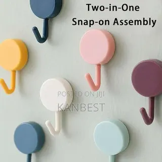 Heavy Duty Self Adhesive Hooks Transparent Waterproof Sticky Hooks