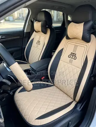 Royal Crown Beige and Black Seat Cover