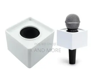 Square Mic Flag (Logo Box) for Media Branding