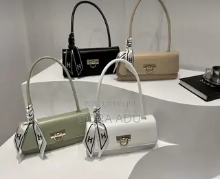 Elegant Bow-Scarf Shoulder Bag