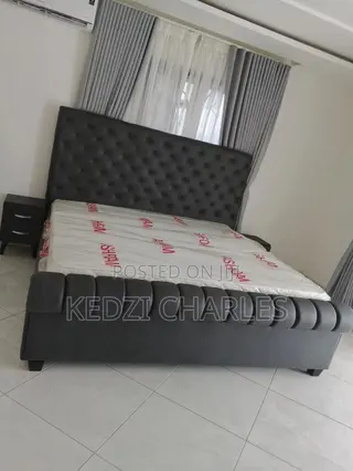 King Size Bed and Bed Frame With Side Drawers